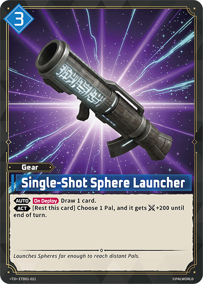 Single-Shot Sphere Launcher